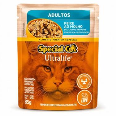 Imagem de Sachê Alimento Úmido Special Cat Ultralife Adulto Peixe 85g - GERAL