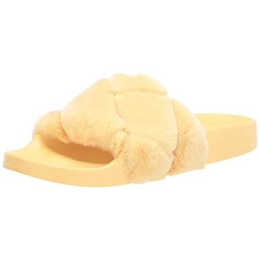 Imagem de Steve Madden Pantufa Snooze Feminina, Amarelo, 5