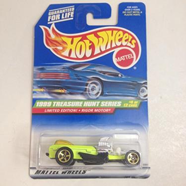Imagem de Hot Wheels - Mattel Wheels - Limited Edition Treasure Hunt Series (1999) - Rigor Motor (Lime Green) - #4 of 12 - Collector #932