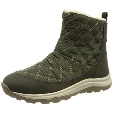 Imagem de KEEN Bota de neve feminina Terradora 2 Wintry impermeável sem fecho, Resina/Oliva Escura, 8
