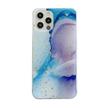 Imagem de Ilustração capa de telefone brilhante em aquarela tpu para iPhone 14 13 12 11 Pro Max XR XS X 7 8 Plus SE Mini capa de telefone de moda estética, 4, para iphone 12 mini