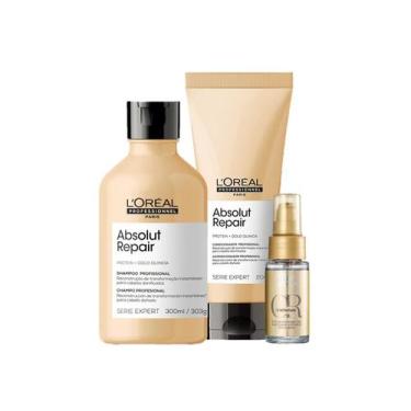 Imagem de Kit L'oréal Gold Quinoa Shampoo, Condicionador E Oil Reflections Wella