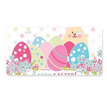 Imagem de DIYthinker Feliz Páscoa Religião Festival Colorido Placa de Carro Decoração de Carro Acessório de Aço Inoxidável