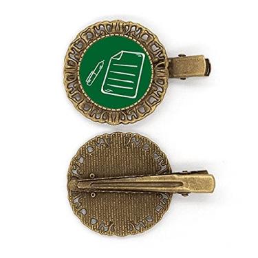 Imagem de Caneta de papel para sala de aula Knowledge Grampo de cabelo para escrever grampo de cabelo