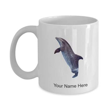 Imagem de Caneca personalizada de garrafa-golfinho, copo de café garrafa-golfinho, ideia de presente garrafa-golfinho - Caneca de café de 325 ml