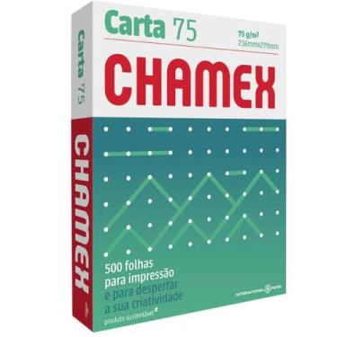 Imagem de Papel Sulfite Carta 75G 500 Folhas - Chamex