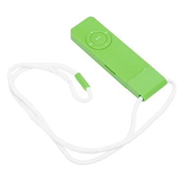 Imagem de MP3 Player, reprodutor de música compacto e portátil com som sem perdas, com suporte para até 64 GB e bateria de 180 mAh para longa duração, fones de ouvido incluídos (Verde)