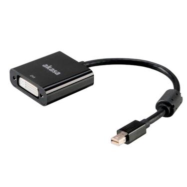Imagem de Cabo Mini DisplayPort para DVI Ativo - 20cm - AK-CBDP16-20BK