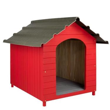 Imagem de Casa Casinha De Cachorro com Telhado Ecológico Grande N5 (Vermelha)
