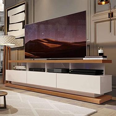 Imagem de Rack Moderno Vivare 1.8 Off White Freijó Germai