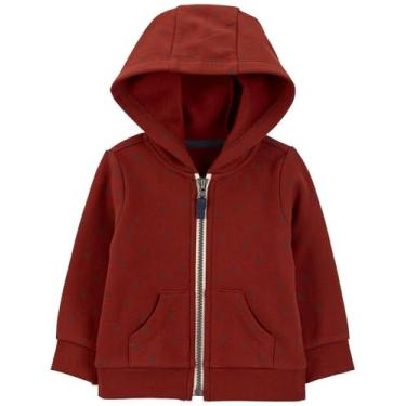 Imagem de Carter's Cardigã para Bebês Meninos, Vermelho escuro, 3 meses