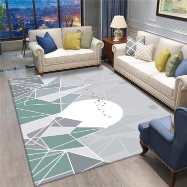 Imagem de Sala de estar tapete quarto tapete geométrico quadrado triângulo impresso tapete do banheiro tapete porta, jy, 13,40cmx60cm