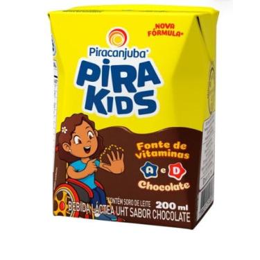 Imagem de Achocolatado Pirakids 200ml Piracanjuba Kit 15 Unidades