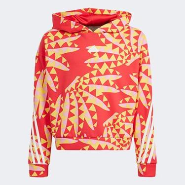 Imagem de Blusa Moletom Juvenil Adidas Farm Rio Com Capuz Feminina-Feminino