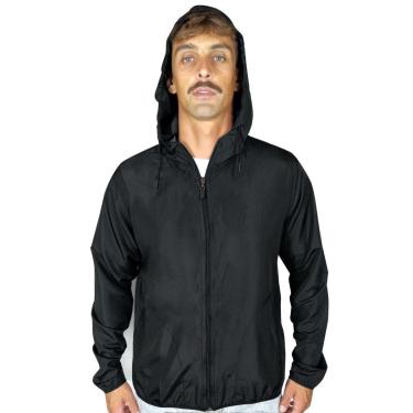 Imagem de Agasalho Corta Vento Light Masculino Preto WSS Classic-Masculino