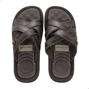 Imagem de Chinelo Masculino Slide Cartago Fiji Essencial Marrom