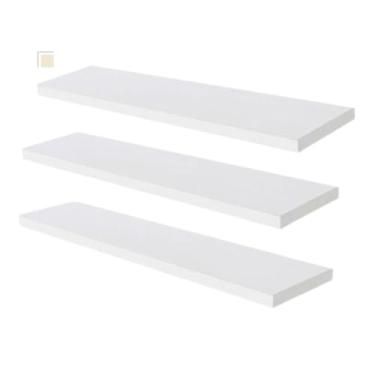 Imagem de Prateleira para sala modular kit c/3 decorativas medida 60X15