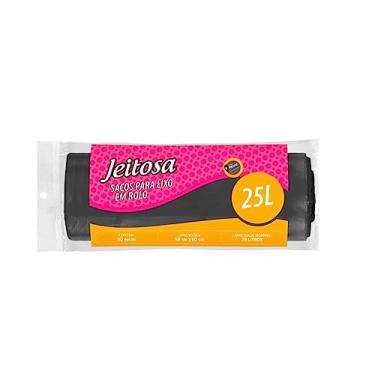 Imagem de Jeitosa - Rolo de Jeitosa - Saco para Lixo de 25 Litros com 30 Sacos, Cor Preta, Bettanin
