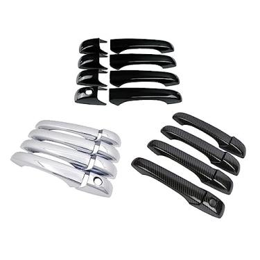 Imagem de Para Chrysler 300 300C 2005~2010 Gloss Black Chromium Styling Car Door Handle Cover Guarnição