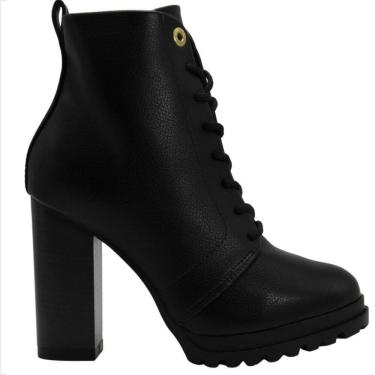 Imagem de Coturno Feminino Vizzano Preto