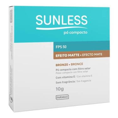 Imagem de Pó Compacto Sunless Vegano Com Fps 50 - Bronze - Farmax