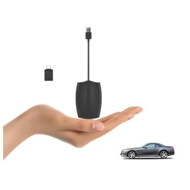 Imagem de XRC TECH 2 em 1 CarPlay Ai Box Wireless Android Auto Dongle Mirror Link para Leitor Multimídia de Carro Conexão Automática para USB/Tipo C WiFi Bluetooth 5.0 Adaptador