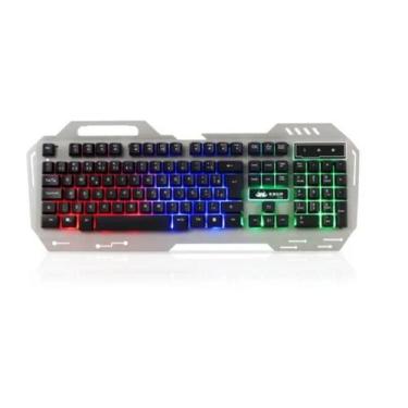 Imagem de Kit Gamer Teclado Semi Mecânico E Mouse Led Usb - KNUP
