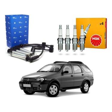 Imagem de Kit Vela Ngk Cabo Palio Adventure 1.8 2005 A 2010 - Delphi