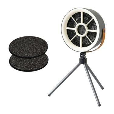 Imagem de Exaustor de mesa Ventilador de fumaça de óleo de mesa Ângulo ajustável Mini exaustor doméstico para churrasco Camping Cozinha pequena Panela, Cinza