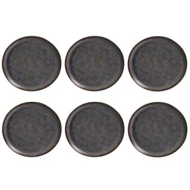 Imagem de Conjunto de Pratos Rasos 06 Peças Linhas Titanium Porto Brasil