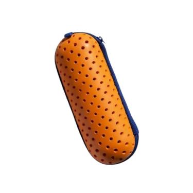 Imagem de Aymzbd Estojo para óculos de Natação, Capa Protetora para óculos de Natação, Estojo para óculos de Piscina, Equipamento com Furo, Caixa de Armazenamento de ó, Laranja