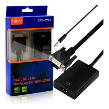 Imagem de Adaptador Conversor Vga Para Hdmi Inova Cbo-6967 - Tuttistore