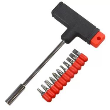 Imagem de Chave Tipo T Com 10 Pontas - T-11 - ds
