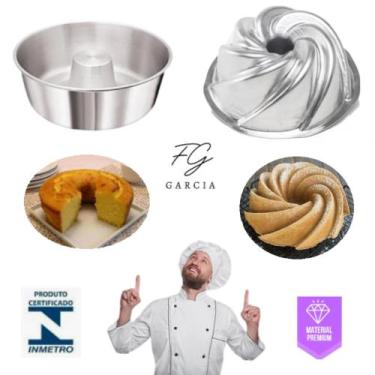 Imagem de Kit De 1 Forma Vulcão Com Furo Para Bolo Nórdico Nordic Cake + 1 Forma