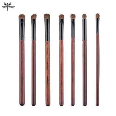 Imagem de Anmor Conjunto de 7 peças de pincéis de maquiagem para cabelo de pônei