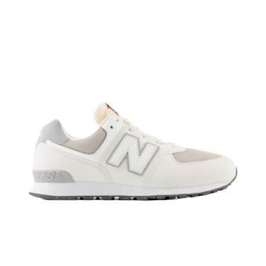 Imagem de New Balance Tênis infantil unissex 574 V1 70s com cadarço, Sal Marinho/Branco, 15