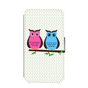Imagem de Rikki Knight Capa carteira com aba magnética coruja Love You Deco Owl para Samsung Galaxy S3