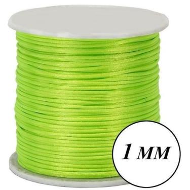 Imagem de Fio Cordão Cetim 100m Seda Rabo Rato de Rato 1mm - Rolos Vários Tamanh