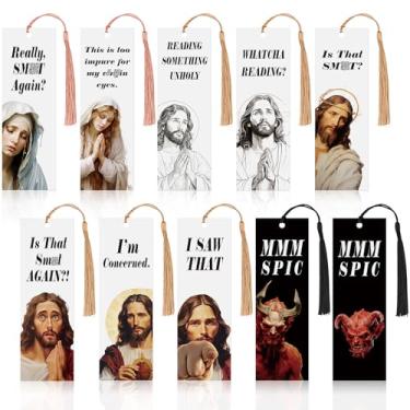 Imagem de Mooliwe Marcador de livro is That Smutt Jesus, 20 peças, com borla, Mmm, Spxx, marcadores de livro exclusivos, para leitura, marcadores legais, presentes para amantes de livros, acessórios de leitura