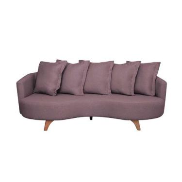 Imagem de Sofá 3 Lugares Capri Veludo Rosa 220 cm - Mobly, Rosa, Fixo, O Sofá Ca