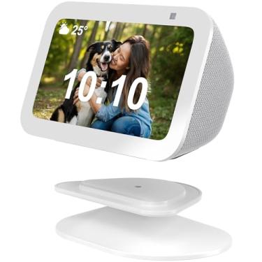 Imagem de SOKUSIN Suporte para Echo Show 5(3ª Geração) - Suporte de Exibição Smart Sceen com Inclinação Ajustável Suporte para Montagem Em Mesa, Base Magnética Antiderrapante, Compatível com Echo Show 5 3ª Gera