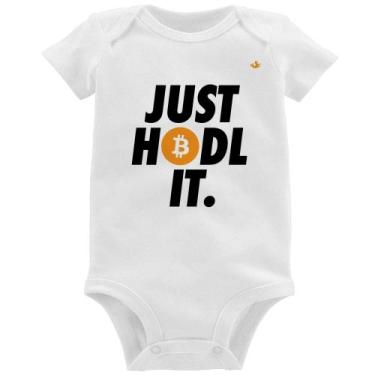 Imagem de Body Bebê Just hodl it - Foca na Moda, Branco, GG