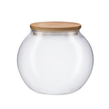 Imagem de Baleiro Borosilicato com Tampa Bambu 1400ml Vitrizi 20791