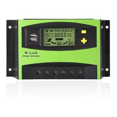 Imagem de Controlador De Carga Energia Painel Solar 40a Regulador 12v 24v - Sola