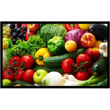 Imagem de Quadro Decorativo Frutas Vegetais Fruteira Lojas Cozinha Sala Com Mold