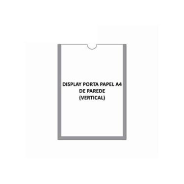 Imagem de Display de parede em acrilico A4 Vertical com 10 unidades - MCM ACRILI
