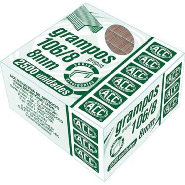 Imagem de Grampos para Grampeador 106/8 Galvanizados - 2500 Unidades - ACC