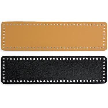 Imagem de Fundo de Couro Retangular para Bolsa de Crochê 9 X 34 cm - Círculo, 20