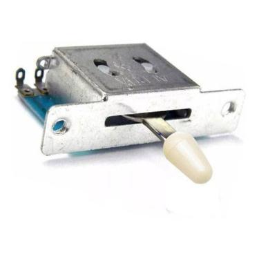 Imagem de Chave Seletora Alpha 3 Posições Tele Ou Strato Knob Creme - Santo Ange