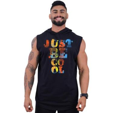 Imagem de Regata Longline Com Touca Masculina Mxd Conceito Just Be Cool